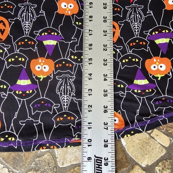 Way To Celebrate Halloween Sleep Shirt Black Cats Pumpkins Stretchy 2XL/3XL - Picture 7 of 7